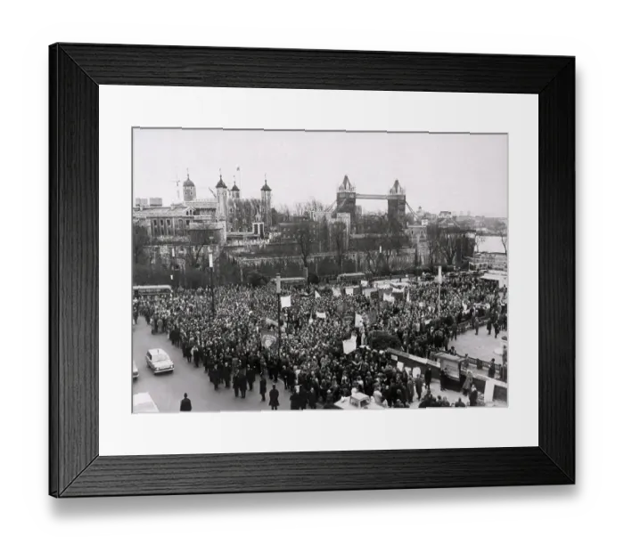 Framed Print : British Coal Miners on Strike Framed Print : British Coal Miners on Strike