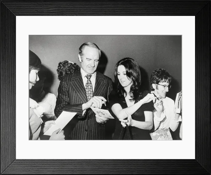 Framed Print : George McGovern and Marlo Thomas Framed Print : George McGovern and Marlo Thomas