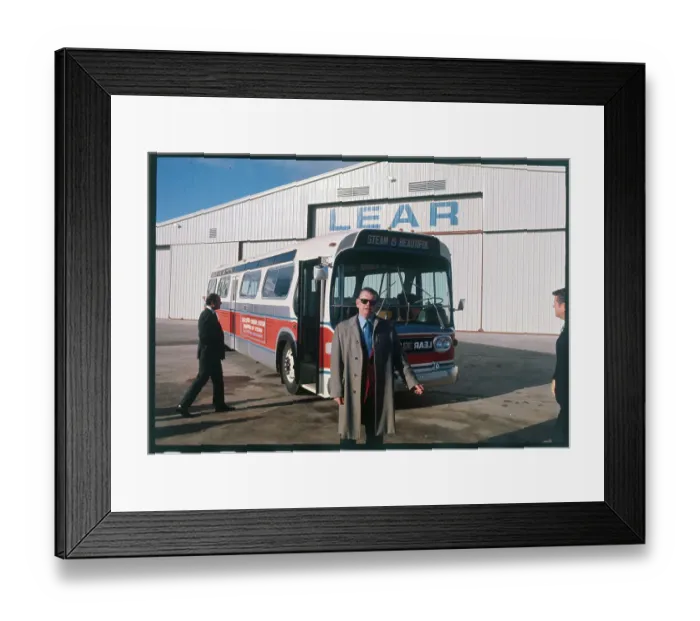 Framed Print : Industrialist William Lear Framed Print : Industrialist William Lear