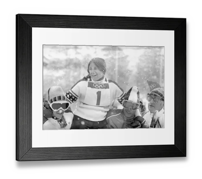 Framed Print : Barbara Cochran Wins Olympic Slalom Framed Print : Barbara Cochran Wins Olympic Slalom
