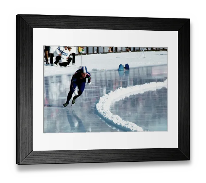 Framed Print : Anne Henning id Speed Skating Action Framed Print : Anne Henning id Speed Skating Action