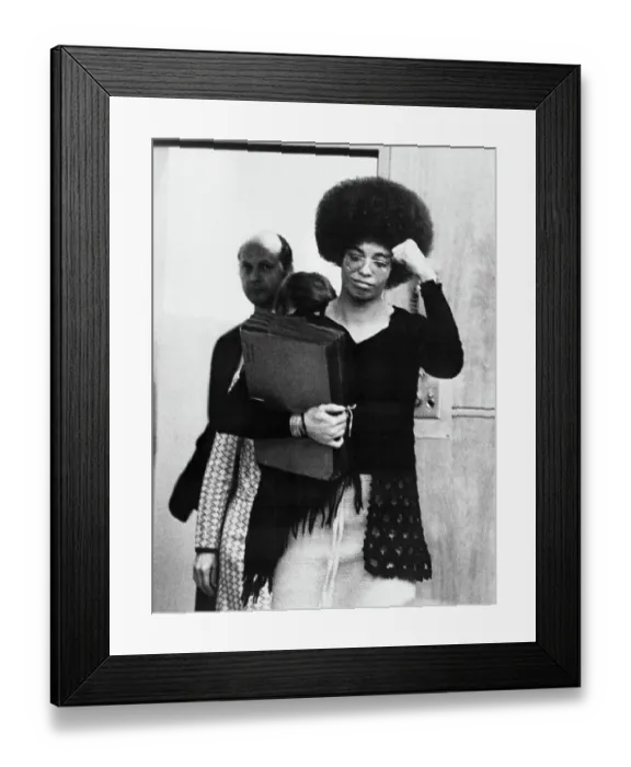 Framed Print : Angela Davis in Court Framed Print : Angela Davis in Court