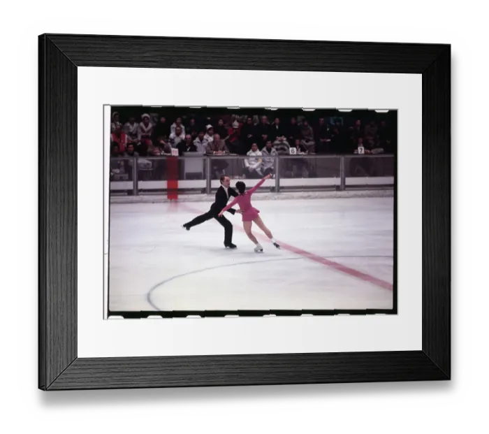 Framed Print : Gold Medal Pairs Skating Winners Framed Print : Gold Medal Pairs Skating Winners