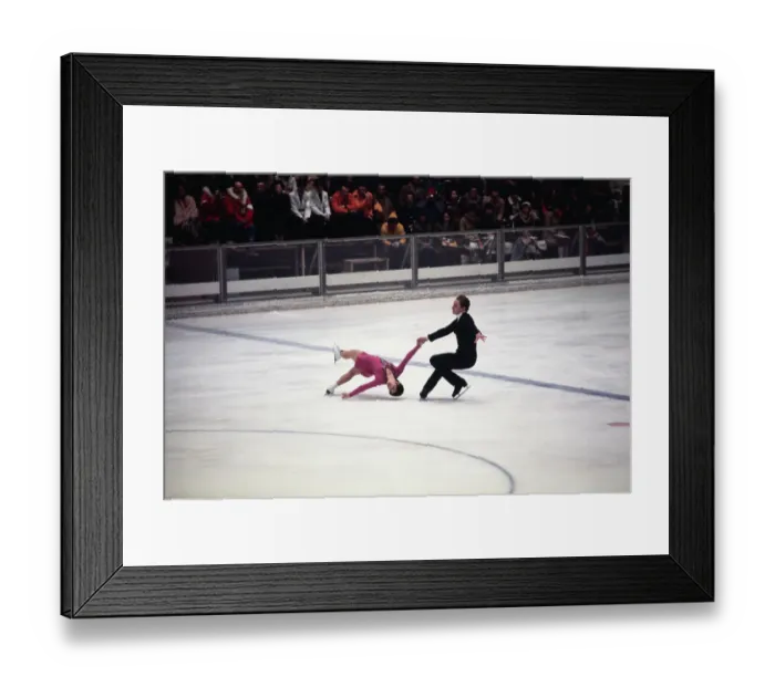 Framed Print : Gold Medal Pairs Skating Winners Framed Print : Gold Medal Pairs Skating Winners