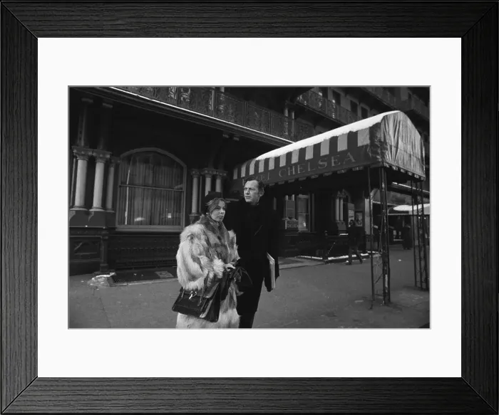 Framed Print : Clifford Irving Walking with Wife Edith Framed Print : Clifford Irving Walking with Wife Edith