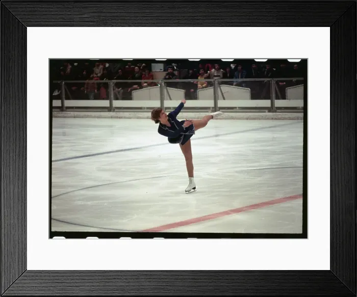 Framed Print : Trixi Schuba in Women's Free Skating Event Framed Print : Trixi Schuba in Women's Free Skating Event