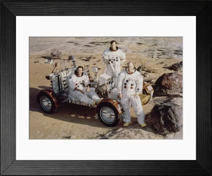Framed Print : Apollo 16 Astronauts Framed Print : Apollo 16 Astronauts
