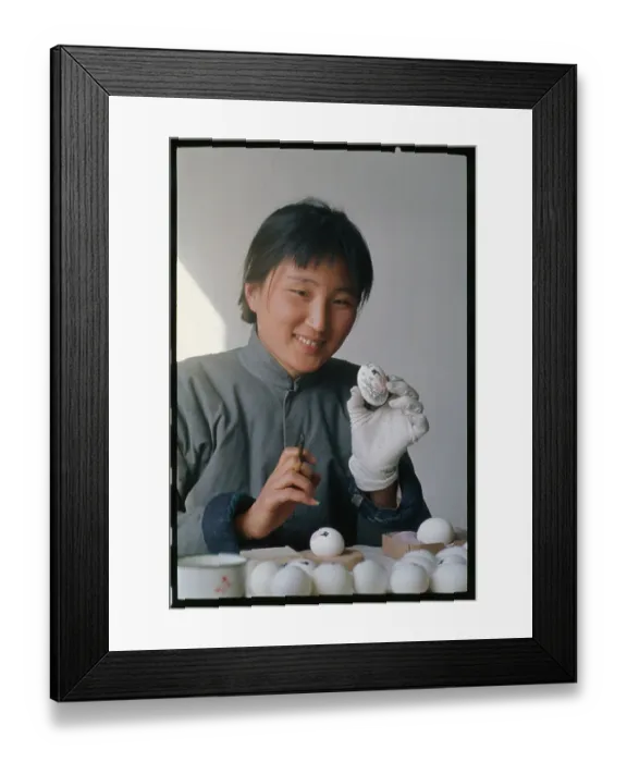 Framed Print : Chinese Girl Holding a Painted Egg Framed Print : Chinese Girl Holding a Painted Egg
