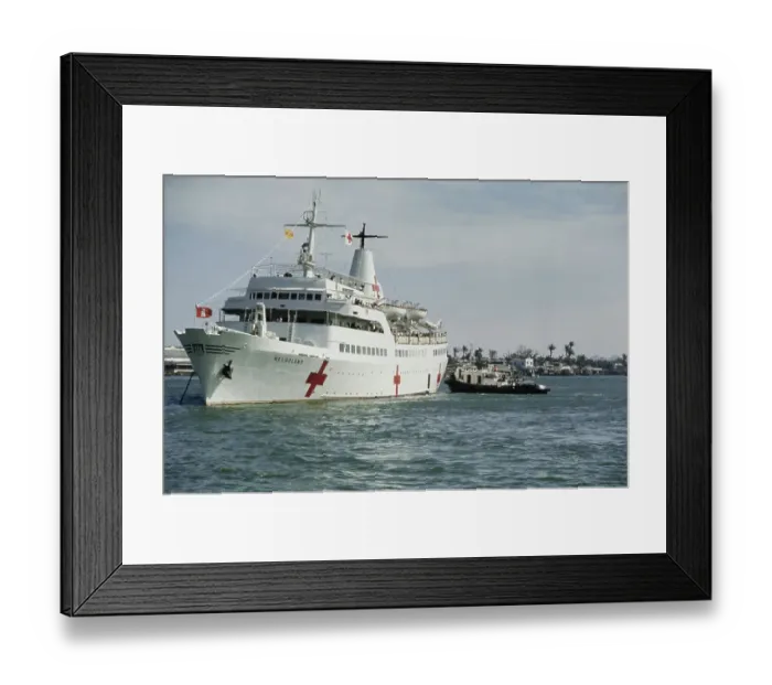 Framed Print : The Helgoland Hospital Ship, Vietnam War Framed Print : The Helgoland Hospital Ship, Vietnam War