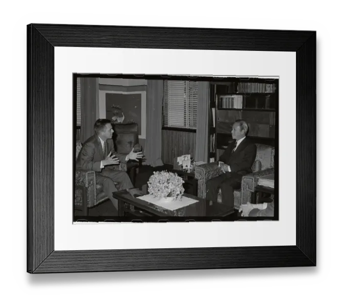 Framed Print : Senator James L. Buckley and Nguyen Van Thieu Framed Print : Senator James L. Buckley and Nguyen Van Thieu