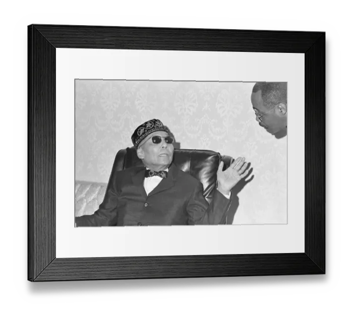 Framed Print : Elijah Muhammad Gestures While Speaking Framed Print : Elijah Muhammad Gestures While Speaking