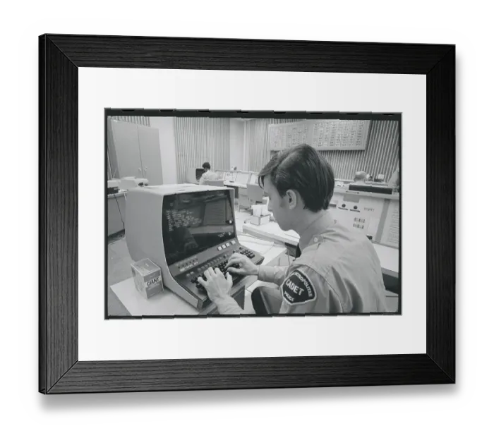 Framed Print : Policeman Typing License Number