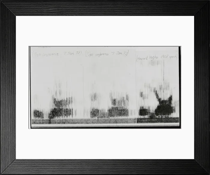 Framed Print : What is Allegedly Howard Hughes's Voiceprint Framed Print : What is Allegedly Howard Hughes's Voiceprint