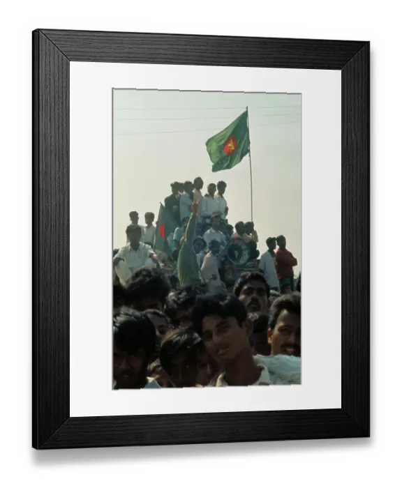 Framed Print : Crowd Participating in Welcoming Celebration Framed Print : Crowd Participating in Welcoming Celebration