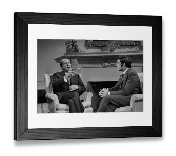 Framed Print : Rather Interviews Nixon Re: Vietnam Pows Framed Print : Rather Interviews Nixon Re: Vietnam Pows