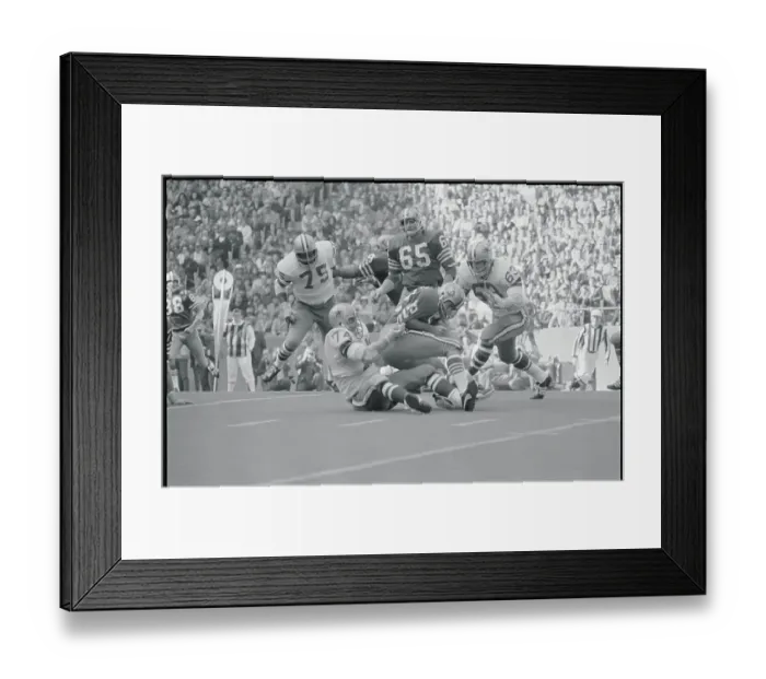 Framed Print : Football Action with Dallas and San Francisco Team Players