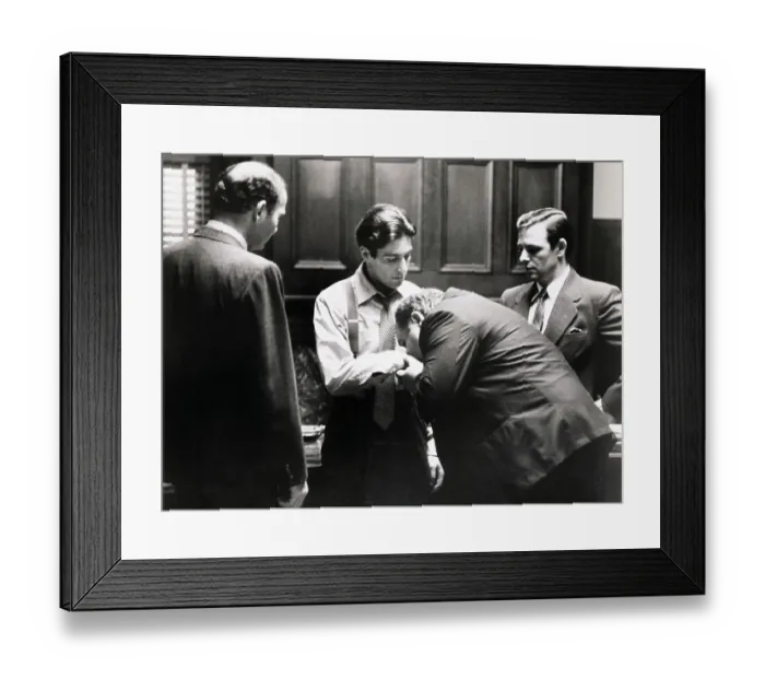 Framed Print : Man Kissing Al Pacino's Hand Framed Print : Man Kissing Al Pacino's Hand
