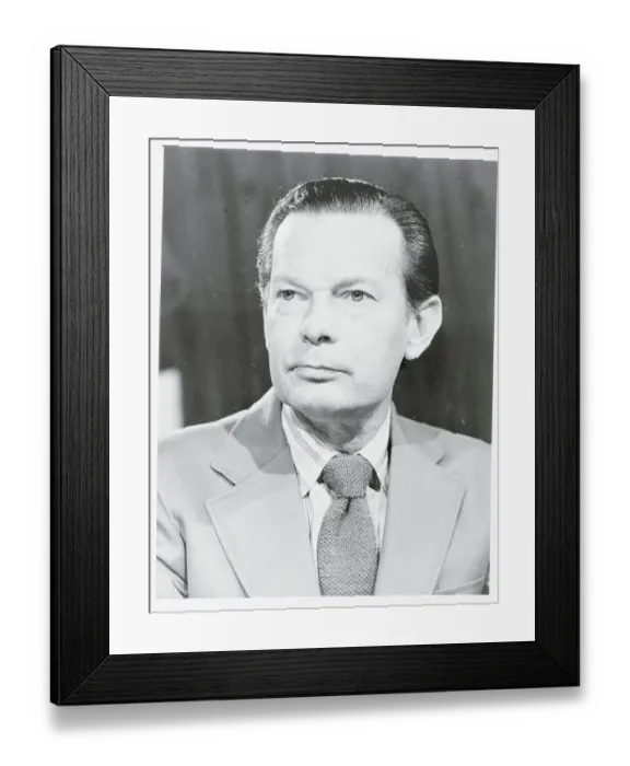 Framed Print : Portrait of David Brinkley Framed Print : Portrait of David Brinkley