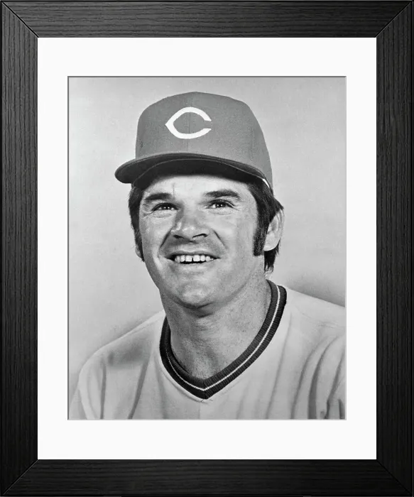 Framed Print : Portrait of Pete Rose Framed Print : Portrait of Pete Rose