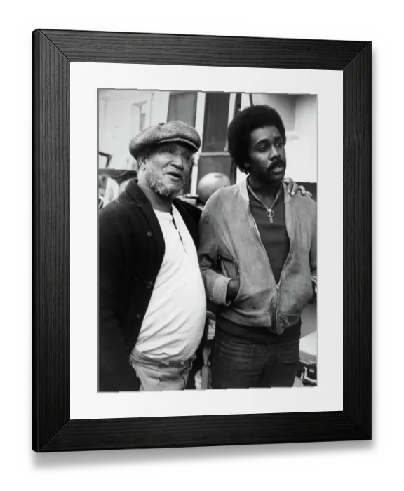 Framed Print : Redd Foxx and Demond Wilson on Sanford and Son