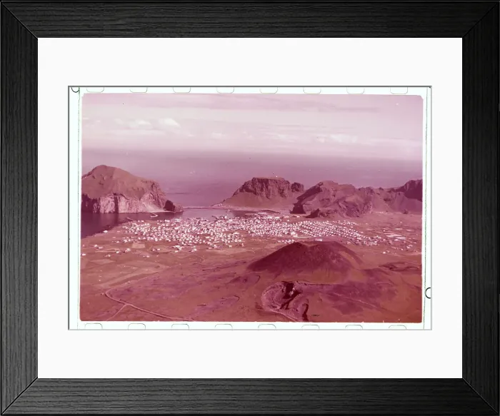 Framed Print : Fishing Village and Shoreline Framed Print : Fishing Village and Shoreline