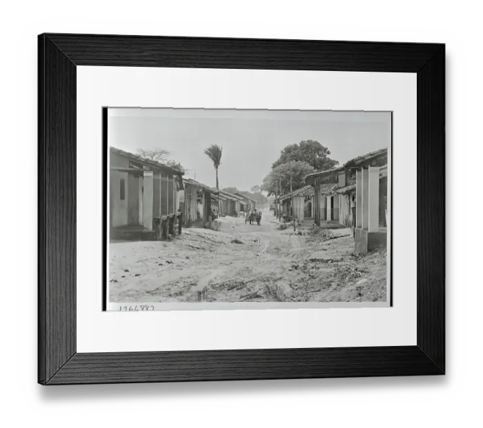 Framed Print : Muddy Street in Bolivian Town Framed Print : Muddy Street in Bolivian Town