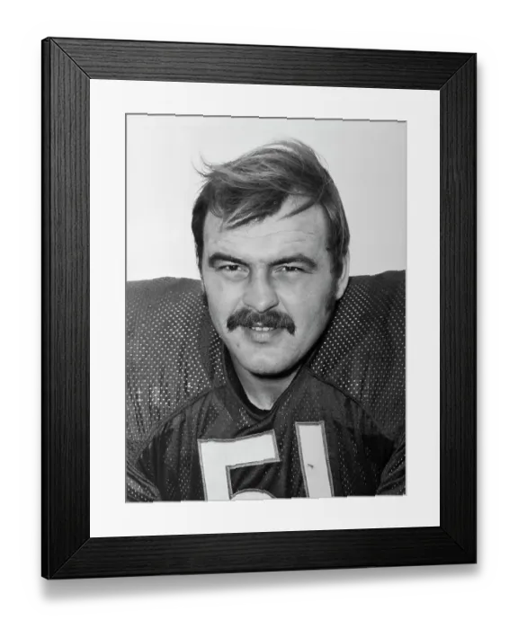Framed Print : Portrait of Dick Butkus Wearing Football Jersey Framed Print : Portrait of Dick Butkus Wearing Football Jersey