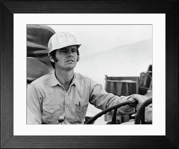Framed Print : Jack Nicholson Wearing Hard Hat Framed Print : Jack Nicholson Wearing Hard Hat
