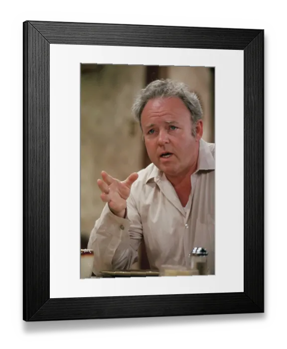 Framed Print : Portrait of Carrol O'Connor Framed Print : Portrait of Carrol O'Connor