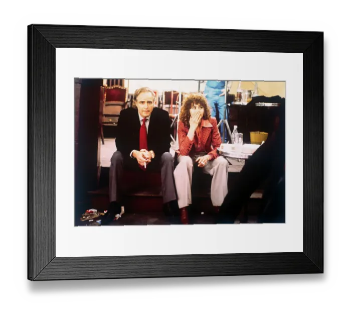 Framed Print : Portrait of Maria Schneider and Marlon Brando Framed Print : Portrait of Maria Schneider and Marlon Brando