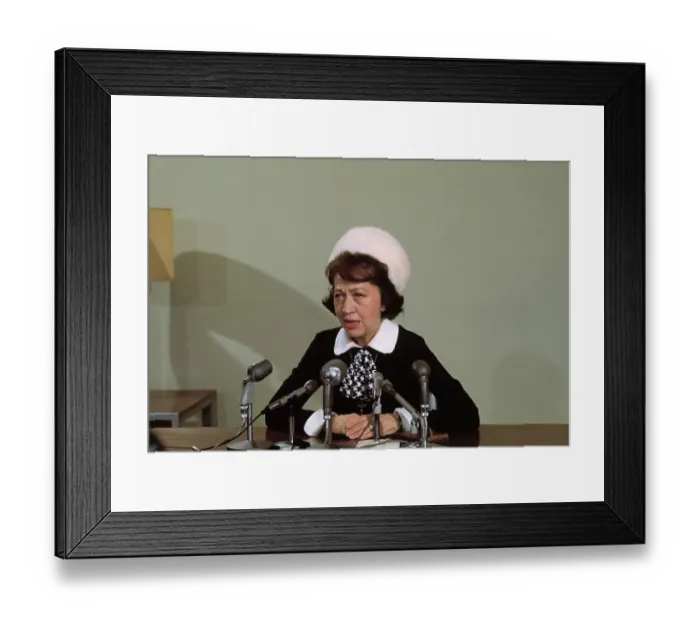 Framed Print : Jeane Dixon Speaking Framed Print : Jeane Dixon Speaking