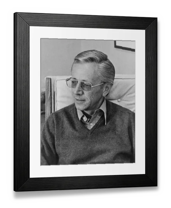 Framed Print : Portrait of Charles Schultz Framed Print : Portrait of Charles Schultz