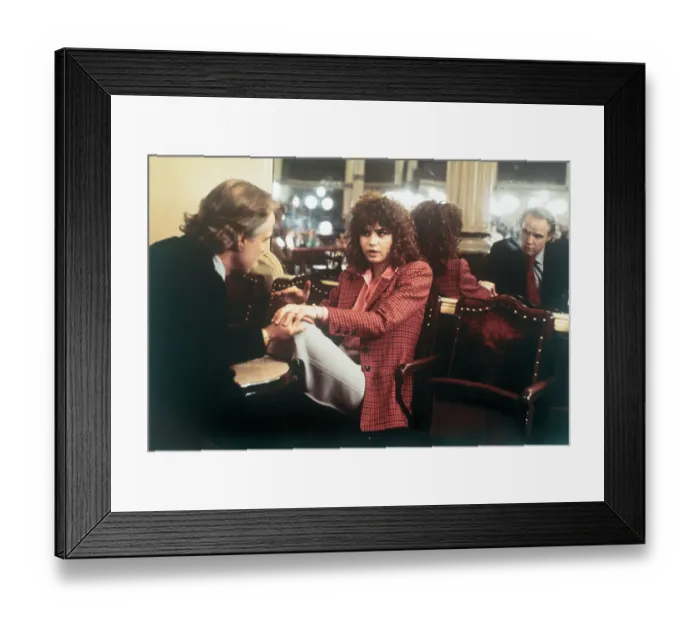Framed Print : Portrait of Maria Schneider and Marlon Brando Framed Print : Portrait of Maria Schneider and Marlon Brando