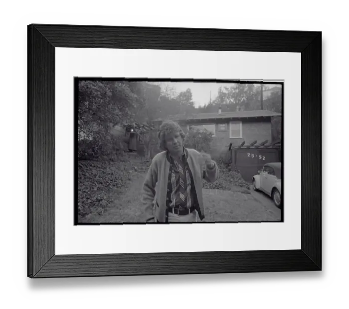Framed Print : Richard Wright Outside Home of Peter Duel