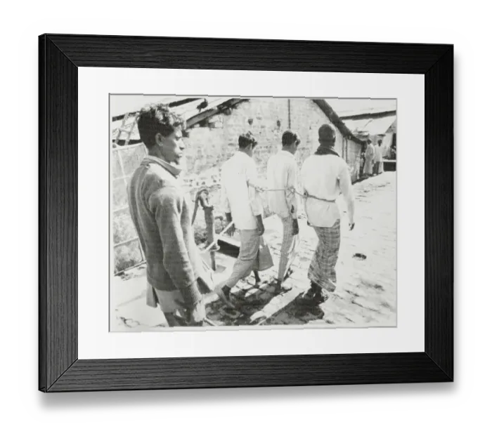 Framed Print : Pakistani Militiamen Escorting Arrested Rebels