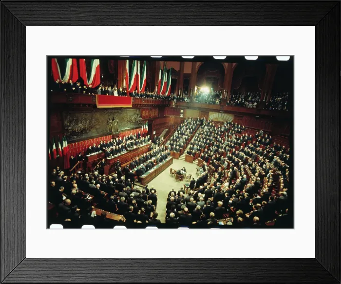 Framed Print : Giovanni Leone Taking Oath of Office Framed Print : Giovanni Leone Taking Oath of Office
