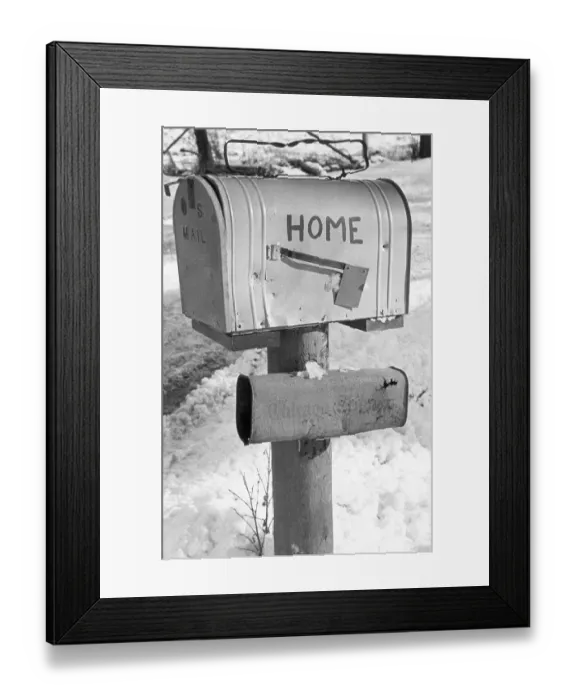 Framed Print : Mailbox and Newspaper Box Framed Print : Mailbox and Newspaper Box