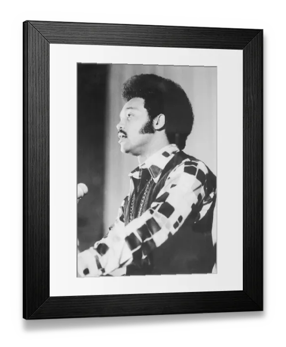Framed Print : Jesse Jackson Giving a Speech Framed Print : Jesse Jackson Giving a Speech