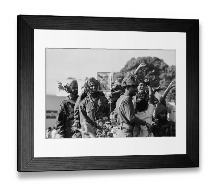 Framed Print : Indian Soldiers Celebrate Framed Print : Indian Soldiers Celebrate