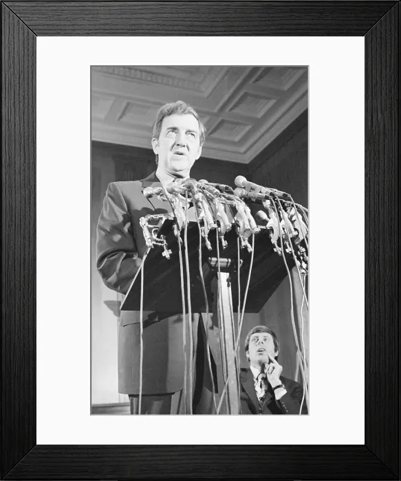 Framed Print : John Tunney @ Press Conference Framed Print : John Tunney @ Press Conference