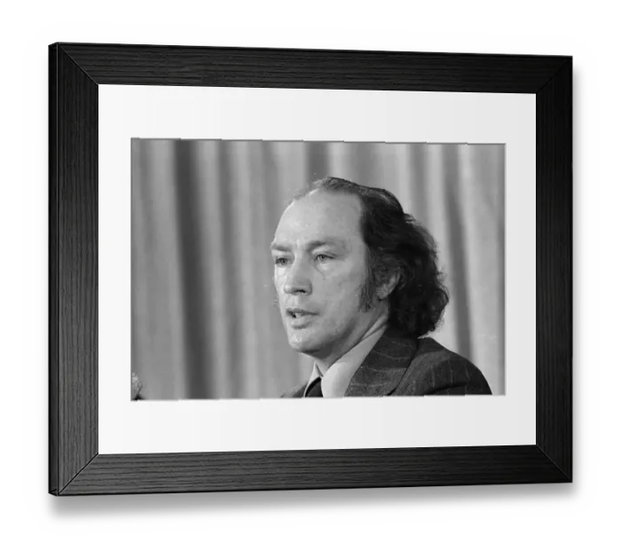 Framed Print : Portrait of Pierre Trudeau Framed Print : Portrait of Pierre Trudeau