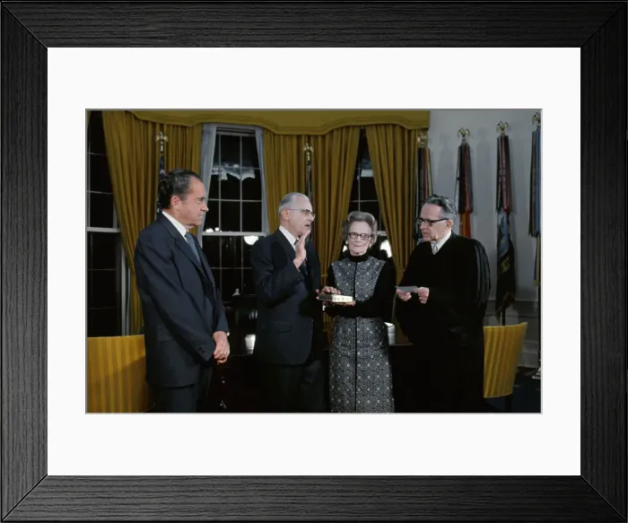 Framed Print : Earl L. Butz's Swearing In Ceremony Framed Print : Earl L. Butz's Swearing In Ceremony