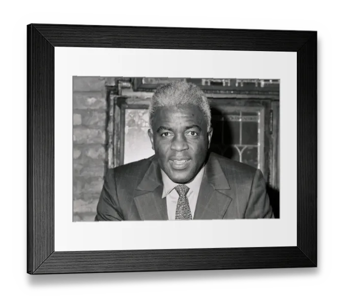 Framed Print : Portrait of Jackie Robinson Framed Print : Portrait of Jackie Robinson