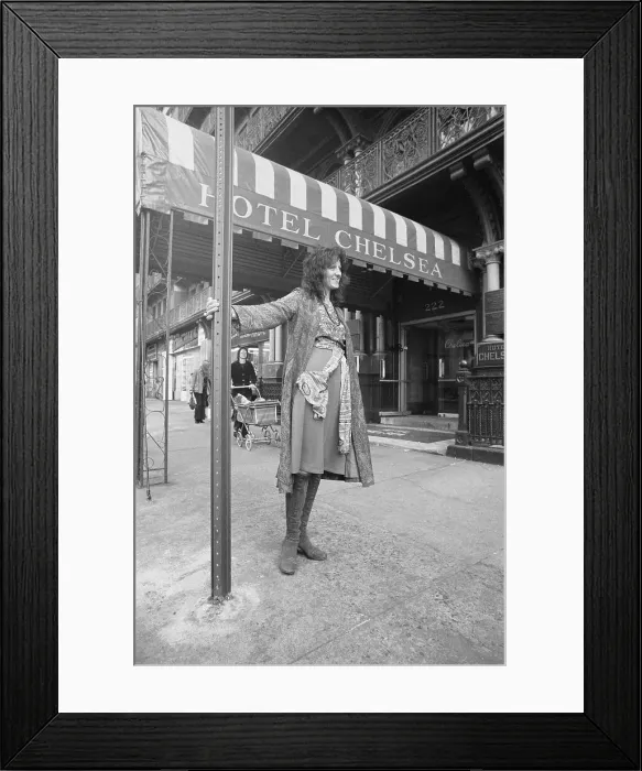 Framed Print : Germaine Greer Waiting Outside Hotel Entrance Framed Print : Germaine Greer Waiting Outside Hotel Entrance