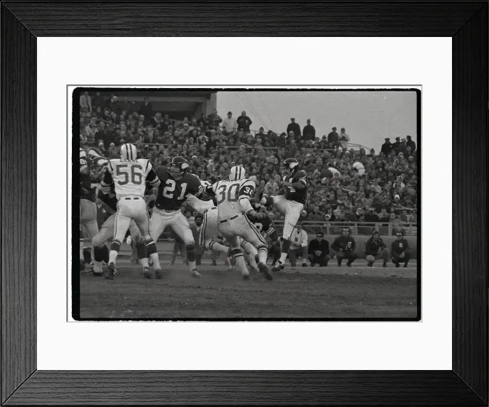 Framed Print : Field Goal Attempt, Jets / Vikings 71 Framed Print : Field Goal Attempt, Jets / Vikings 71