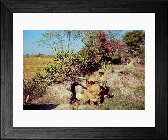 Framed Print : Soldiers Man Mortar Gun Framed Print : Soldiers Man Mortar Gun