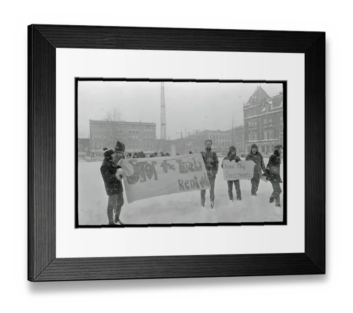 Framed Print : People Participating in a Demonstration