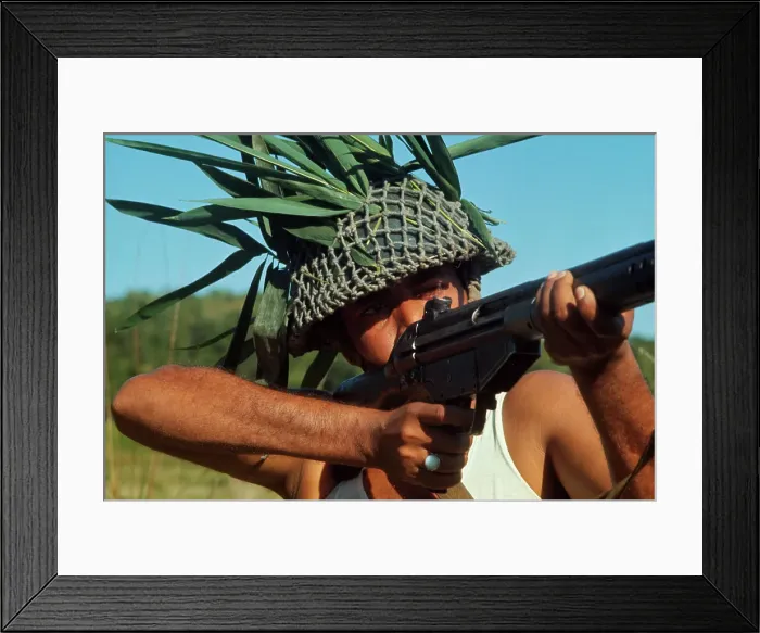 Framed Print : Liberation Army Soldier with Weapon Framed Print : Liberation Army Soldier with Weapon