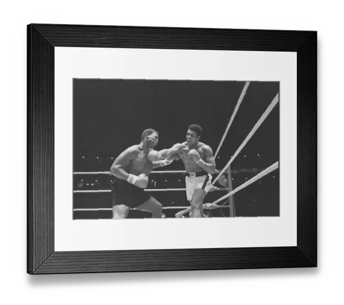 Framed Print : Muhammad Ali Punching Buster Mathis in Head Framed Print : Muhammad Ali Punching Buster Mathis in Head