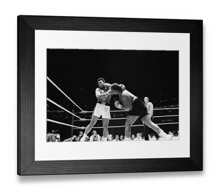 Framed Print : Buster Mathis Punching Muhammad Ali Framed Print : Buster Mathis Punching Muhammad Ali